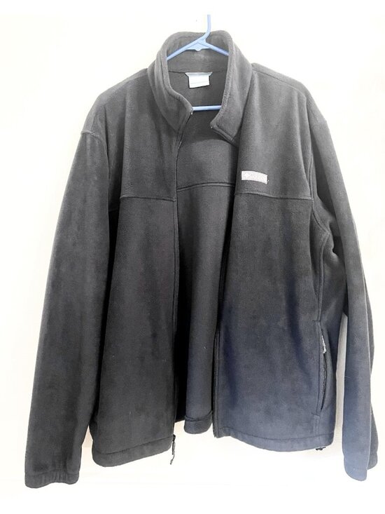 Columbia Men's XL Steens Mountain Full Zip Fleece Jacket Charcoal / Black - Picture 5 of 14